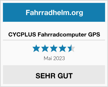  CYCPLUS Fahrradcomputer GPS Test